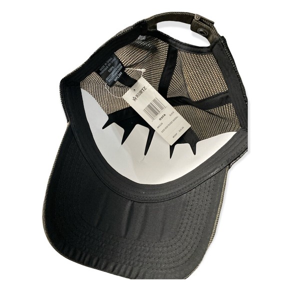 COPY - Men's Suede Visor Trucker Baseball Cap A. Kurtz Hat, Black, OSFA Adjusta… - Picture 5 of 5